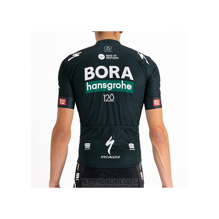 2021 Fahrradbekleidung Bora-Hansgrone Dunkel Grun Trikot Kurzarm und Tragerhose - zum Schließen ins Bild klicken